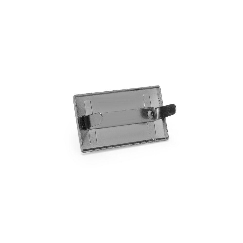 Plaquinha metal DI1813 na cor Preto, brinde personalizado Sky Brindes