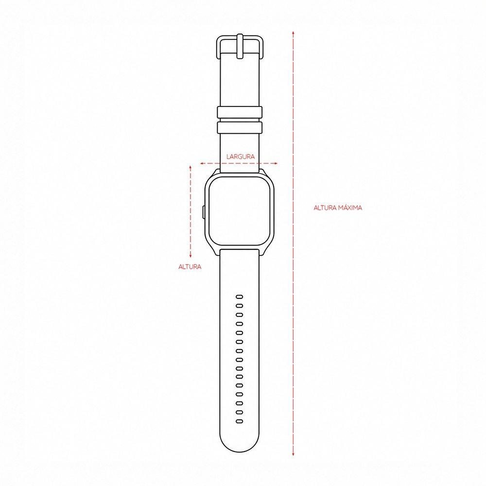 Smartwatch t62 DI1820 na cor Preto, brinde personalizado Sky Brindes