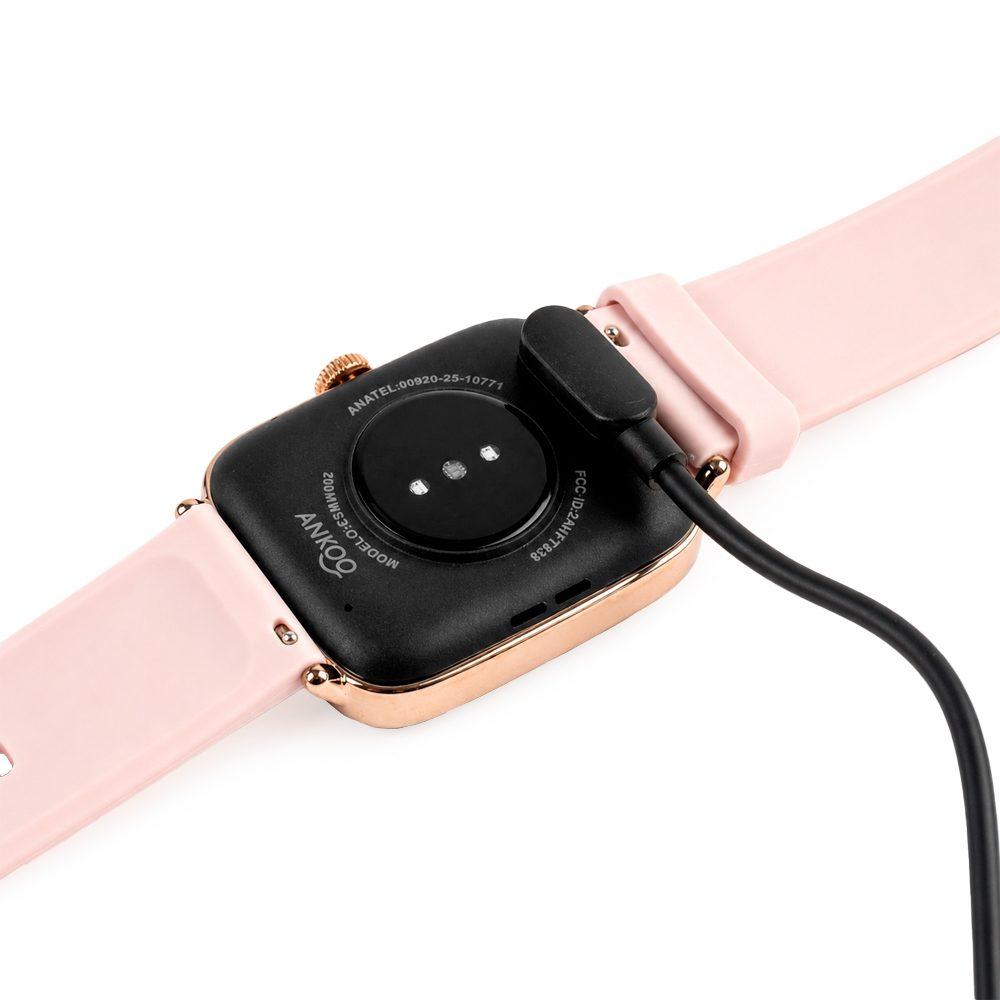 Smartwatch idw28 DI1822 na cor Rosa, brinde personalizado Sky Brindes