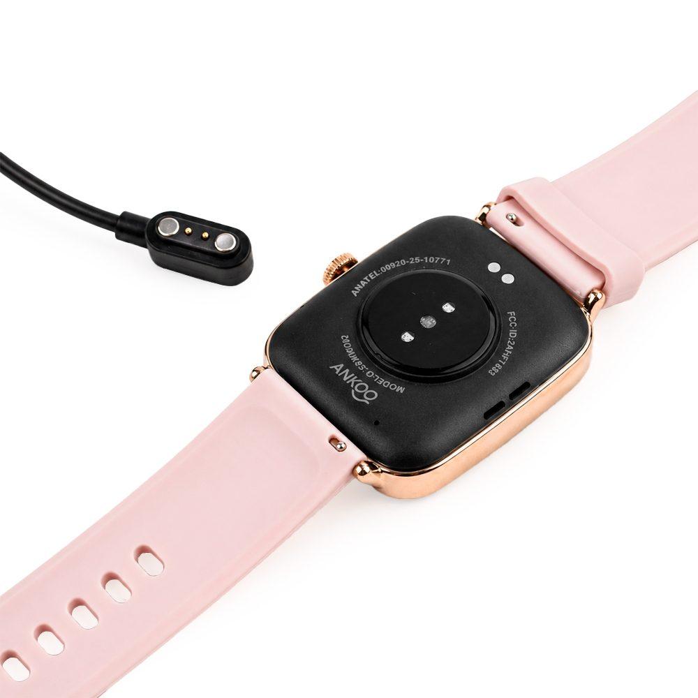 Smartwatch idw28 DI1822 na cor Rosa, brinde personalizado Sky Brindes