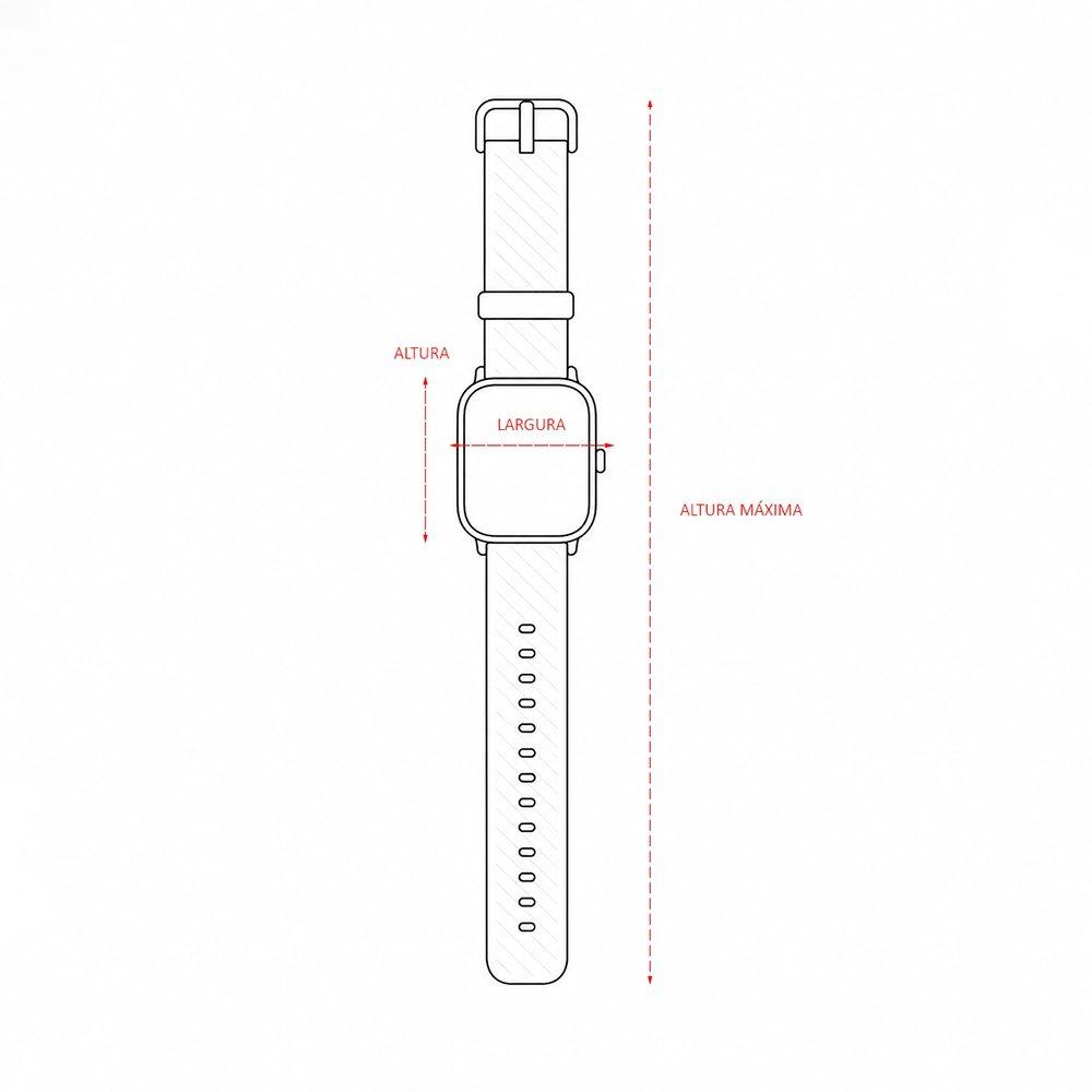 Smartwatch idw28 DI1822 na cor Rosa, brinde personalizado Sky Brindes