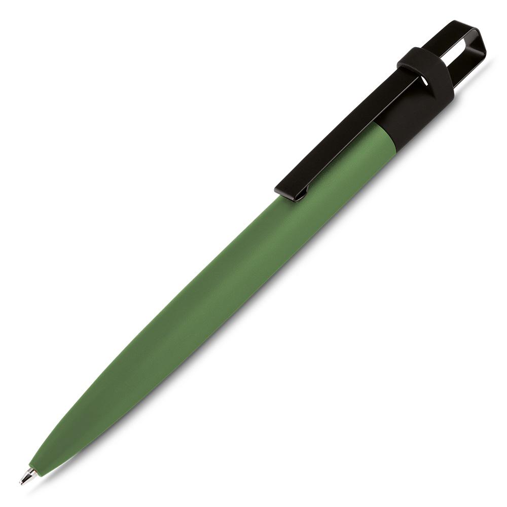 Caneta metálica DI1883 na cor Verde, brinde personalizado Sky Brindes