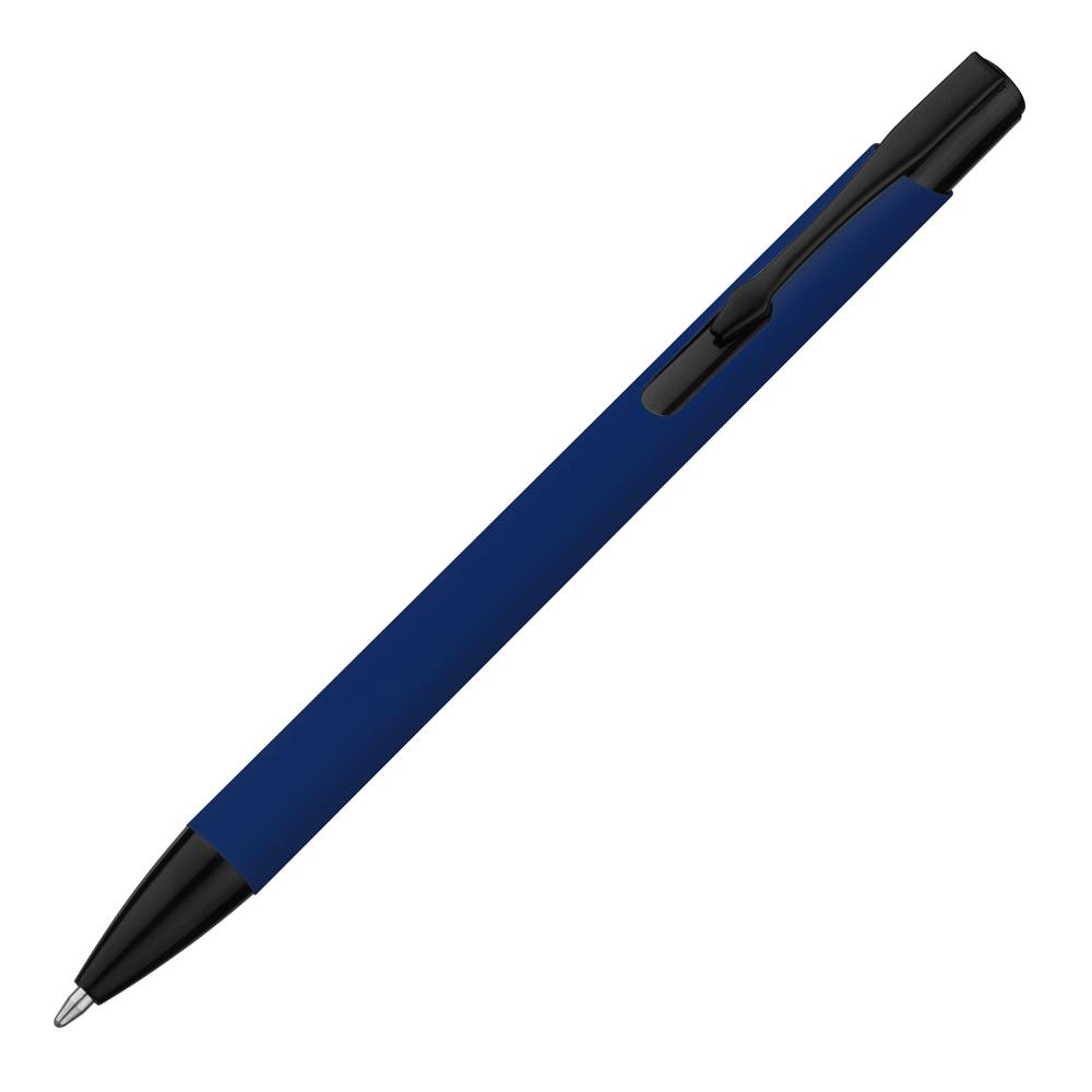 Caneta metálica DI1889 na cor Azul, brinde personalizado Sky Brindes