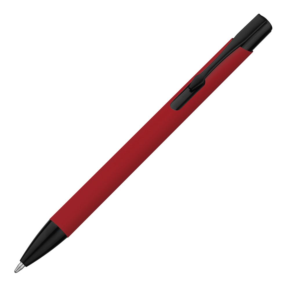 Caneta metálica DI1889 na cor Vermelho, brinde personalizado Sky Brindes
