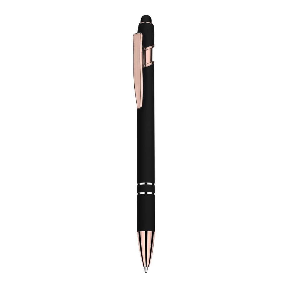 Caneta metálica DI1891 na cor Preto, brinde personalizado Sky Brindes