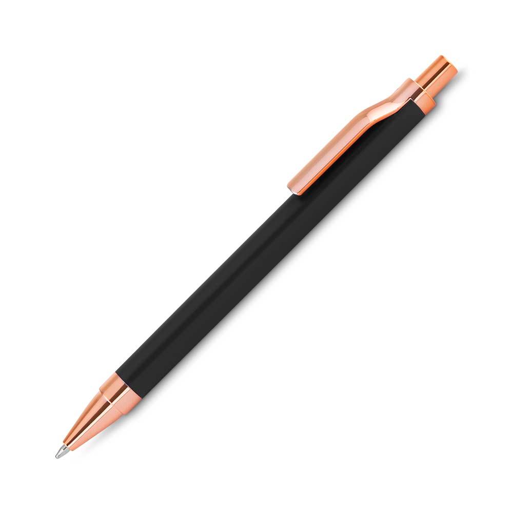 Caneta metálica DI1893 na cor Preto, brinde personalizado Sky Brindes