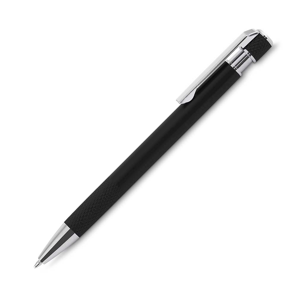 Caneta metálica DI1894 na cor Preto, brinde personalizado Sky Brindes