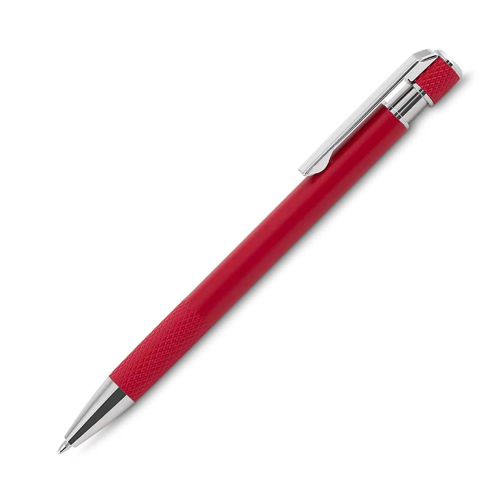 Caneta metálica DI1894 na cor Vermelho, brinde personalizado Sky Brindes