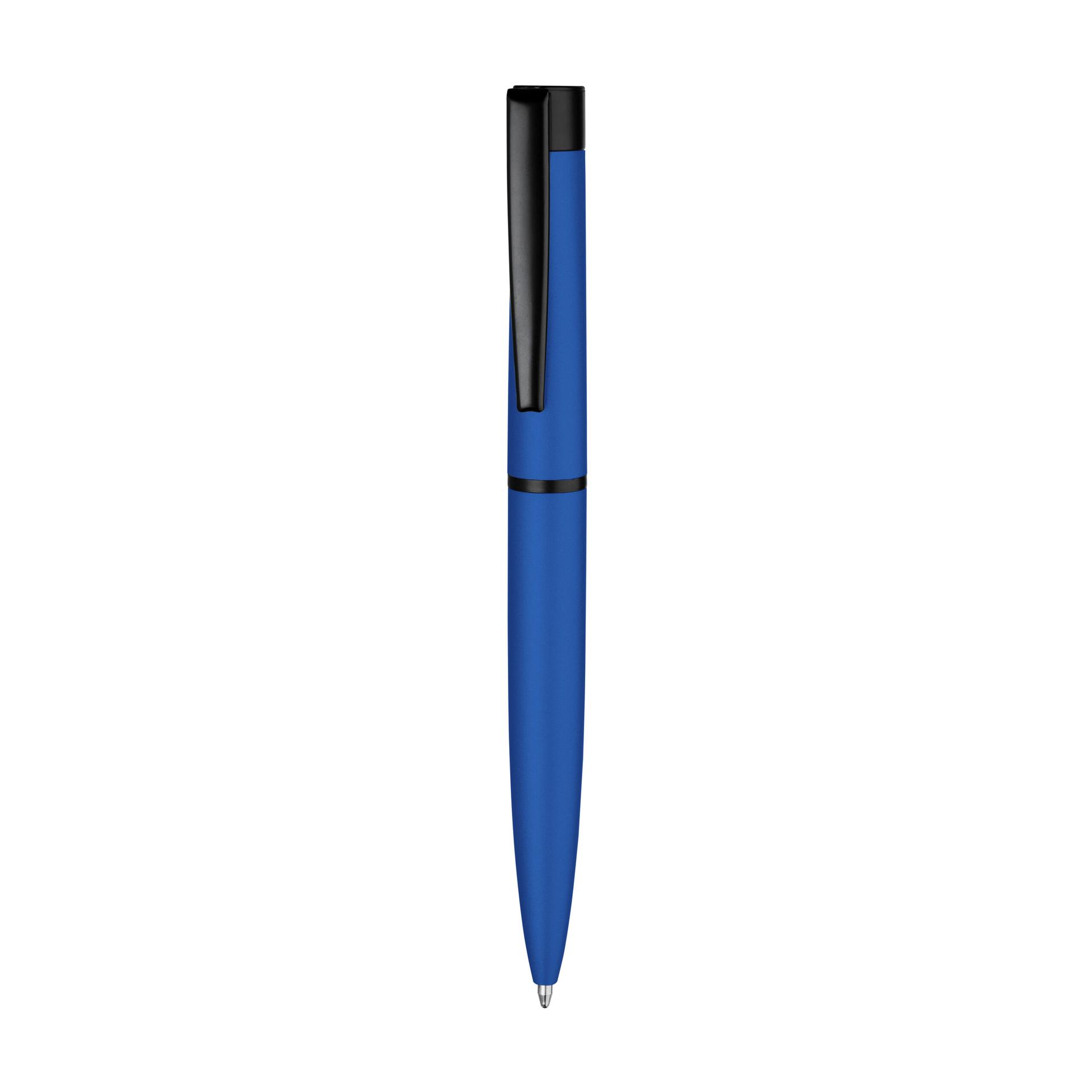 Caneta metálica DI1900 na cor Azul, brinde personalizado Sky Brindes