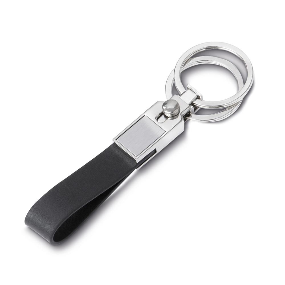 Chaveiro DI1911 na cor Preto, brinde personalizado Sky Brindes