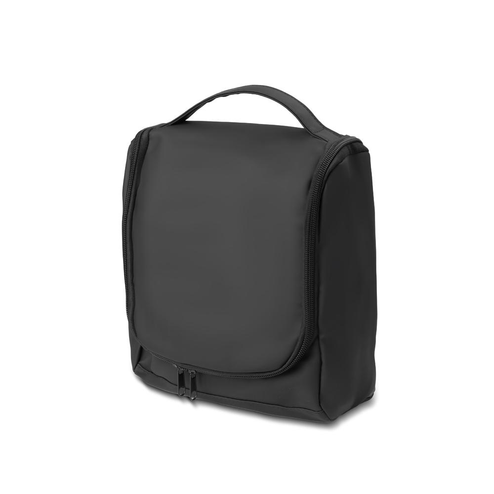 Necessaire em pu DI1919 na cor Preto, brinde personalizado Sky Brindes