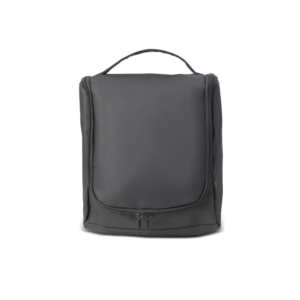Necessaire em pu DI1919 na cor Preto, brinde personalizado Sky Brindes