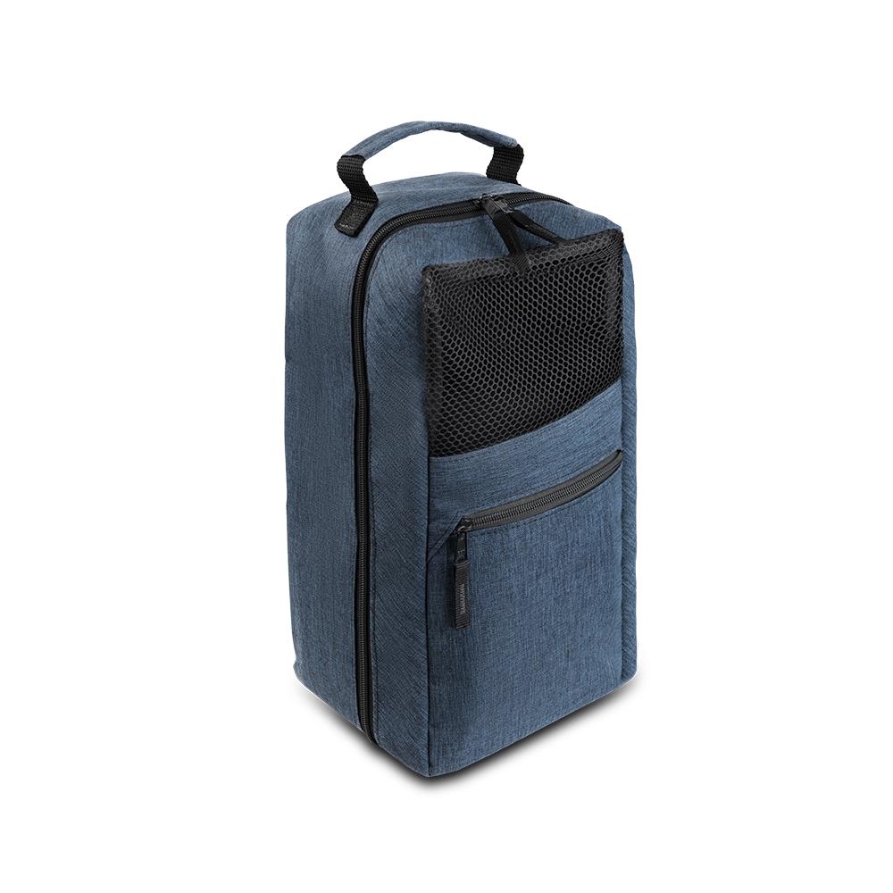 Porta tênis em poliéster 300d DI1922 na cor Cinza, brinde personalizado Sky Brindes