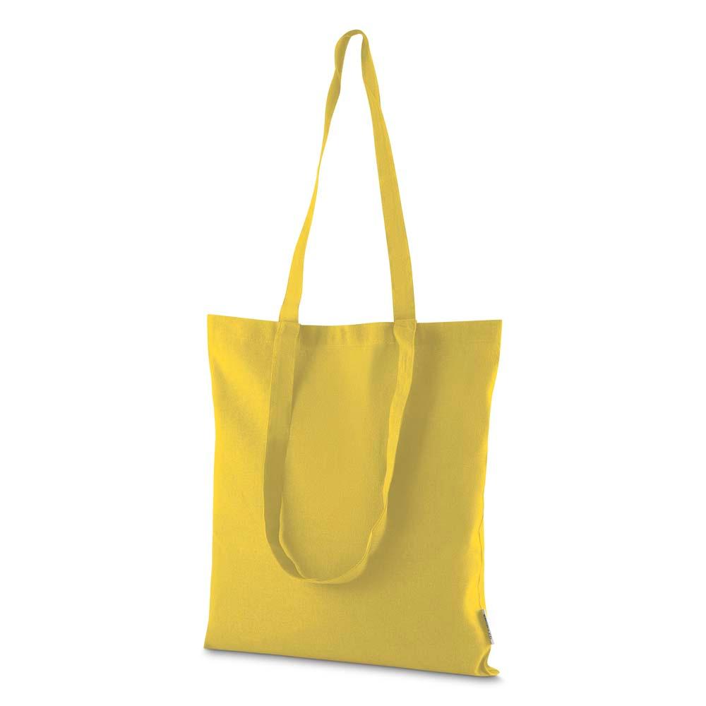 Sacola em algodão reciclável 140gm² DI1924 na cor Verde bebê, brinde personalizado Sky Brindes