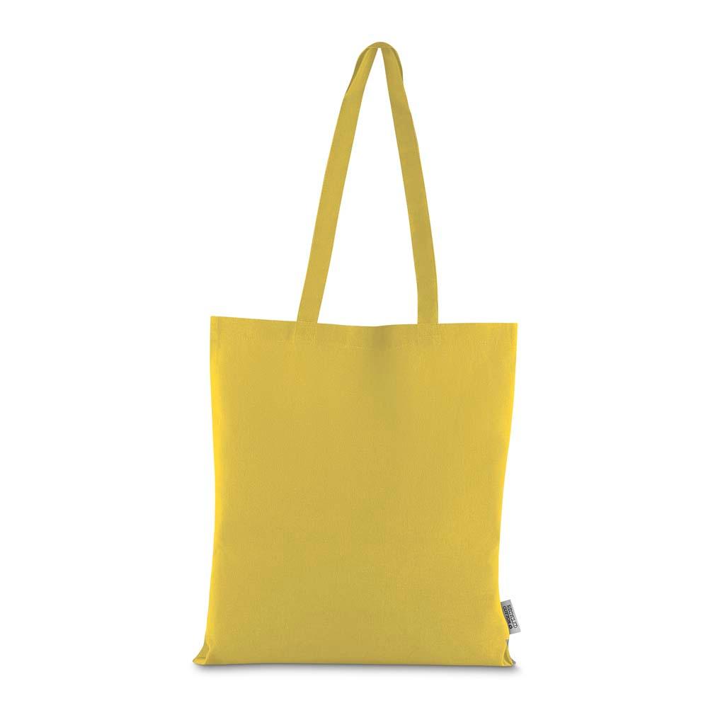 Sacola em algodão reciclável 140gm² DI1924 na cor Verde bebê, brinde personalizado Sky Brindes