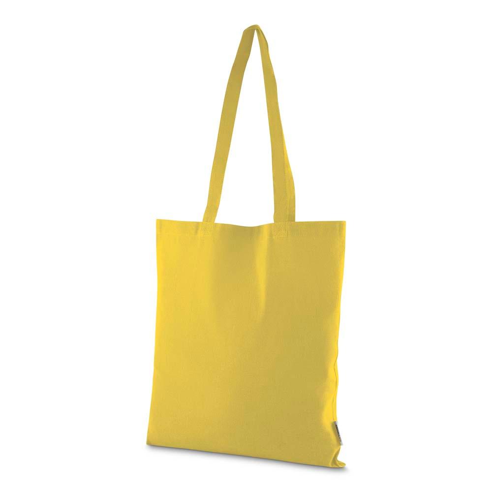 Sacola em algodão reciclável 140gm² DI1924 na cor Verde bebê, brinde personalizado Sky Brindes