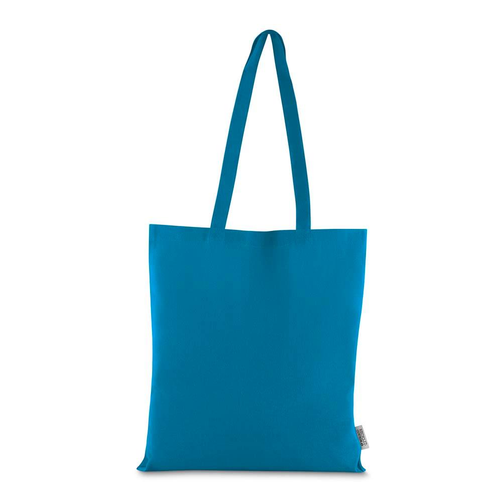 Sacola em algodão reciclável 140gm² DI1924 na cor Verde bebê, brinde personalizado Sky Brindes