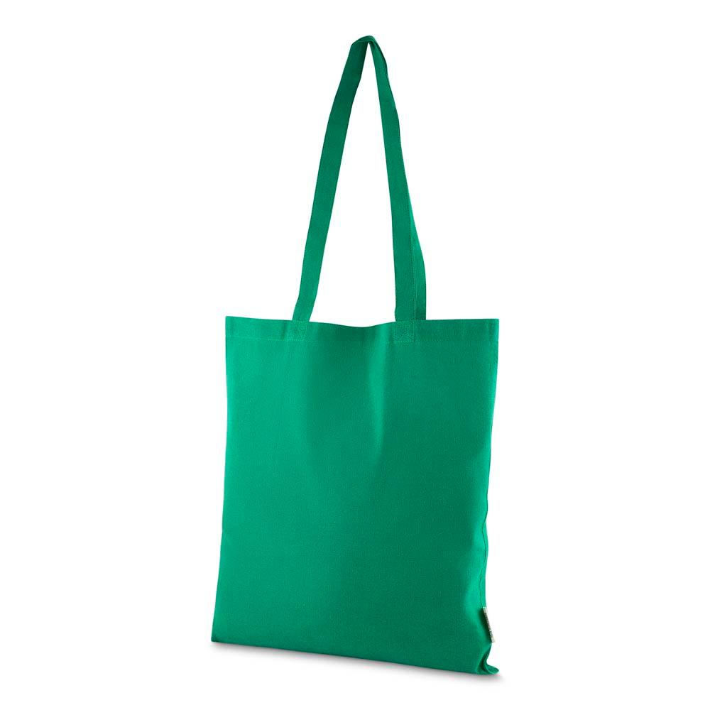 Sacola em algodão reciclável 140gm² DI1924 na cor Verde bebê, brinde personalizado Sky Brindes