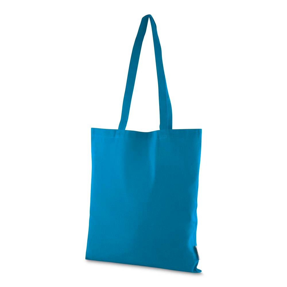 Sacola em algodão reciclável 140gm² DI1924 na cor Verde e verde, brinde personalizado Sky Brindes