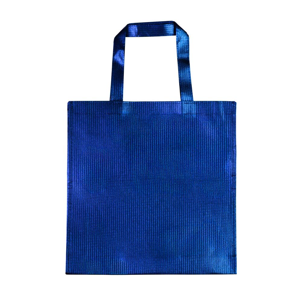 Sacola em tnt laminado 90gm² (34x35x8cm) DI1926 na cor Azul, brinde personalizado Sky Brindes