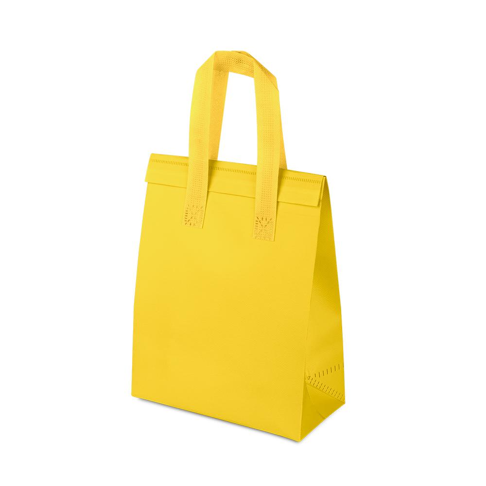 Sacola térmica (26x20cm) DI1927 na cor Amarelo, brinde personalizado Sky Brindes