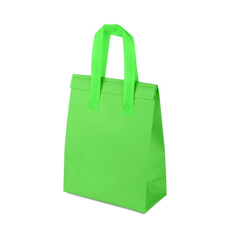 Sacola térmica (26x20cm) DI1927 na cor Verde, brinde personalizado Sky Brindes