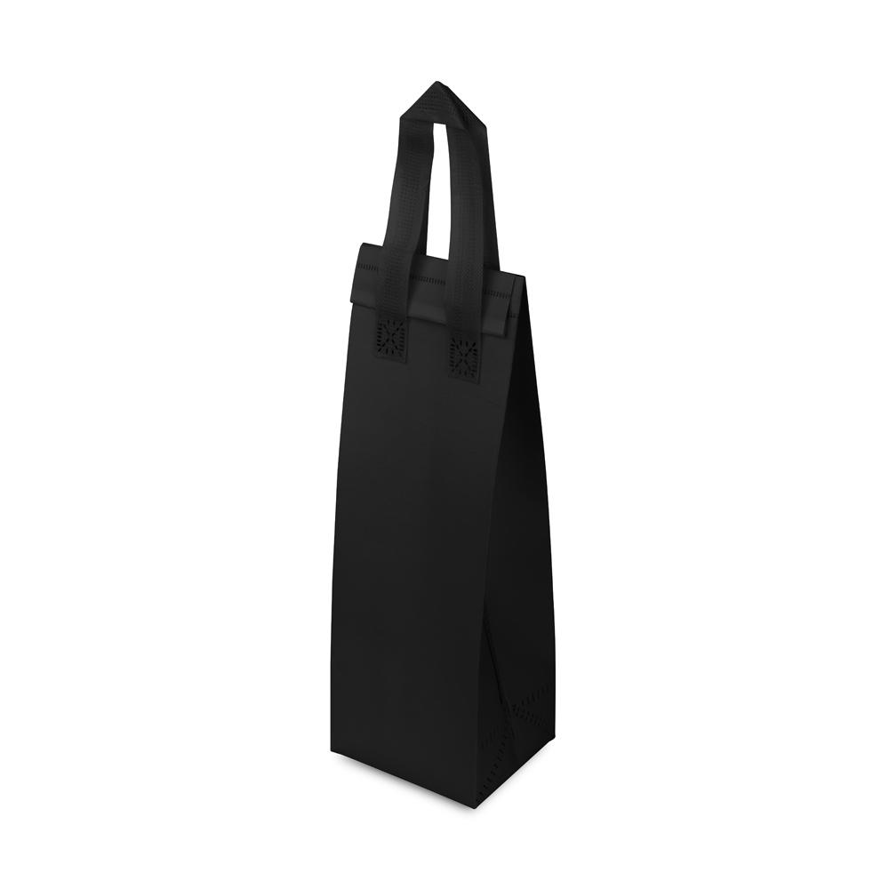 Sacola térmica (34,5x11,8cm) DI1928 na cor Preto, brinde personalizado Sky Brindes