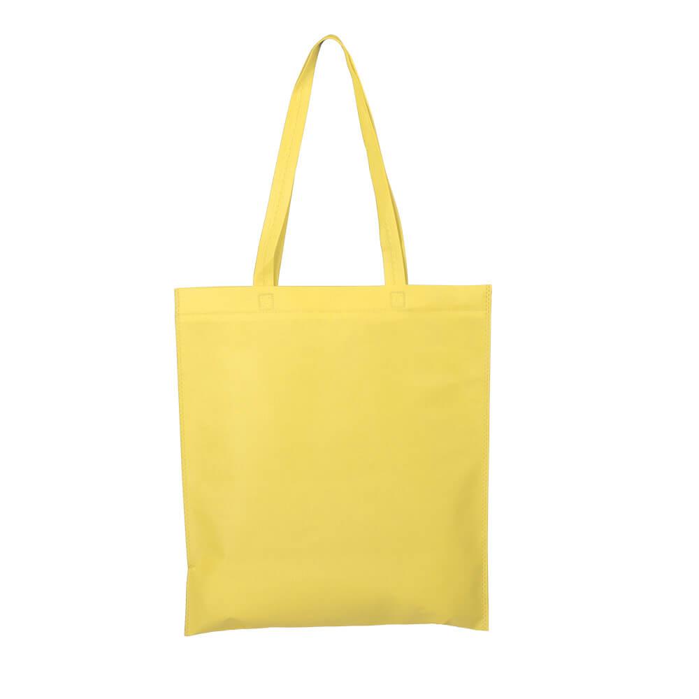 Sacola tnt 100gm² DI1929 na cor Amarelo, brinde personalizado Sky Brindes