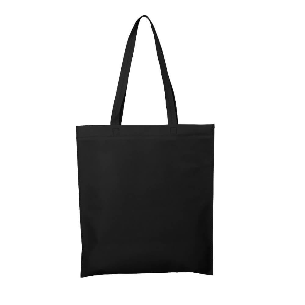 Sacola tnt 100gm² DI1929 na cor Preto, brinde personalizado Sky Brindes