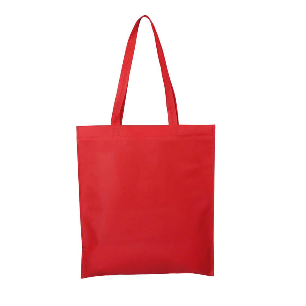Sacola tnt 100gm² DI1929 na cor Vermelho, brinde personalizado Sky Brindes