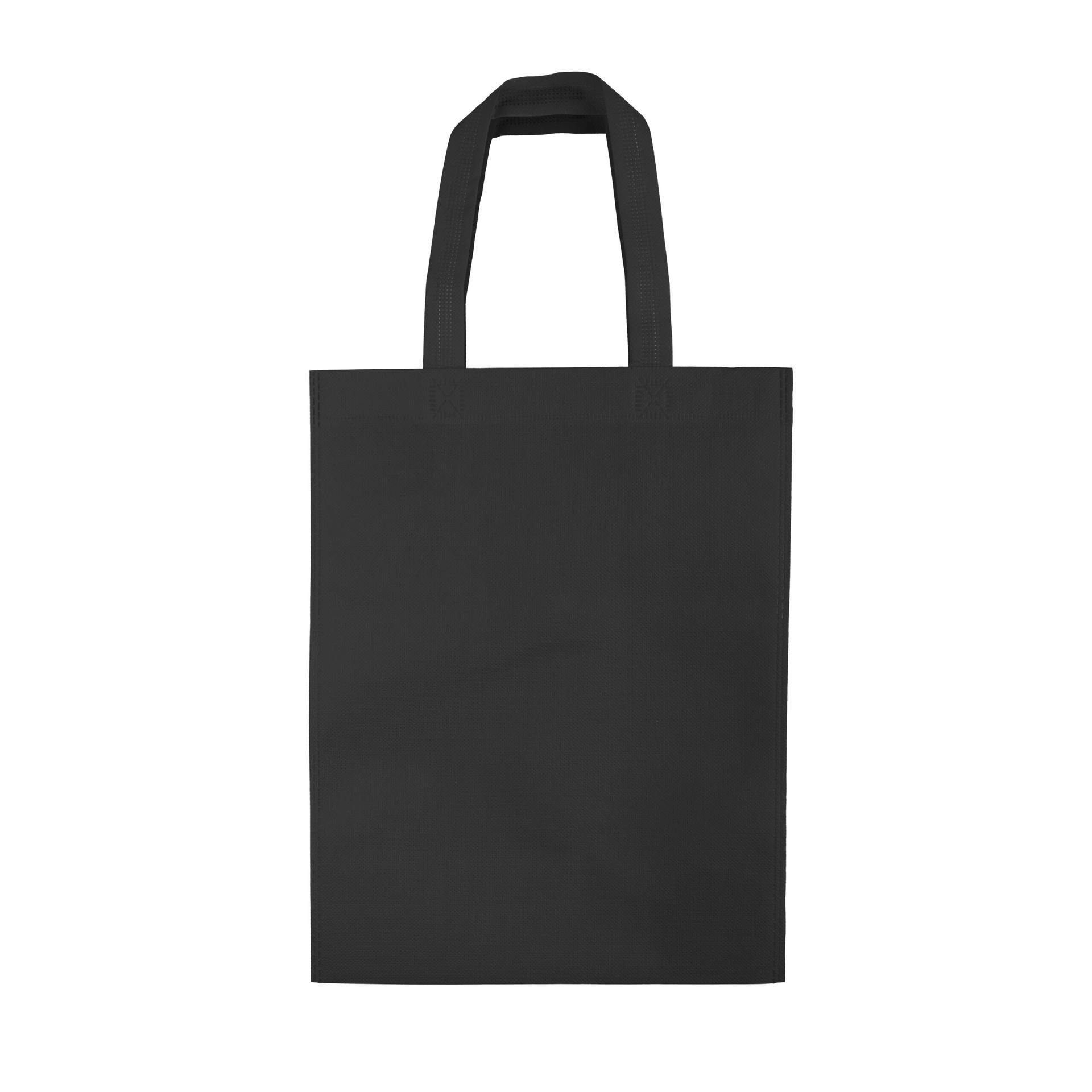 Sacola tnt 80gm² (34x26cm) DI1930 na cor Preto, brinde personalizado Sky Brindes