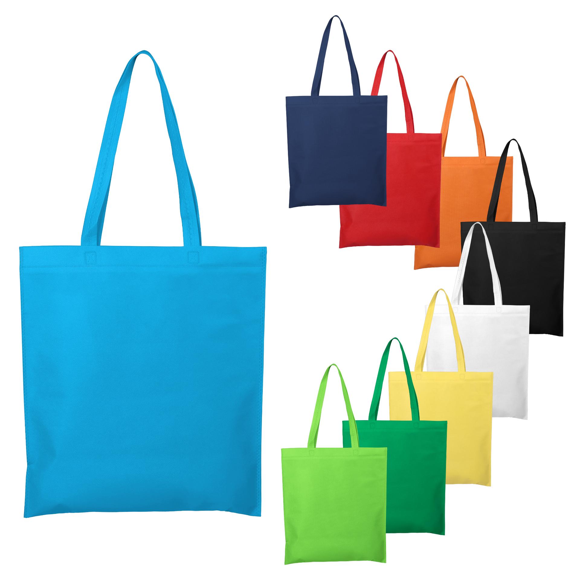 Sacola tnt 80gr (41x37cm) DI1931 na cor Preto, brinde personalizado Sky Brindes