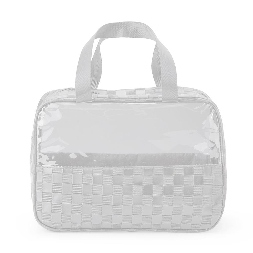 Nécessaire pvc impermeável DI1947 na cor Branco, brinde personalizado Sky Brindes