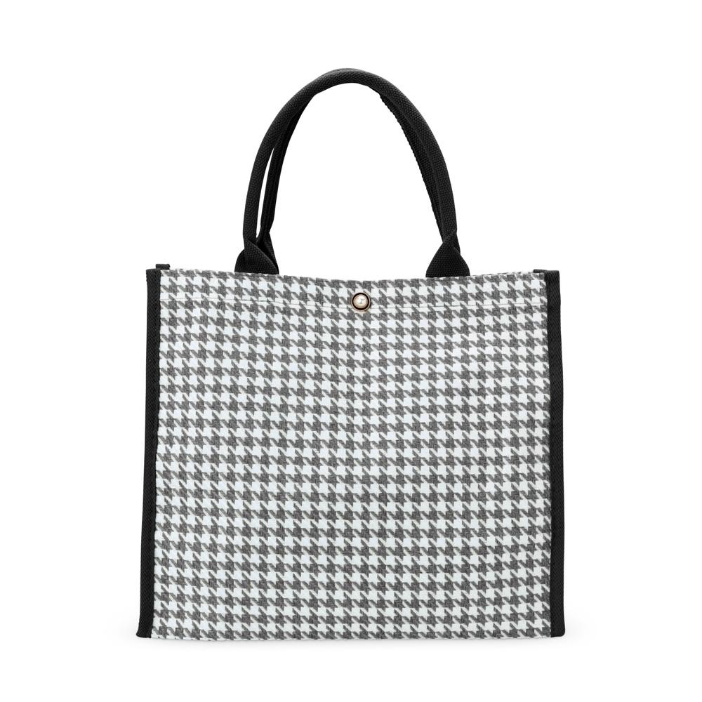Sacola de poliéster DI1949 na cor Preto, brinde personalizado Sky Brindes