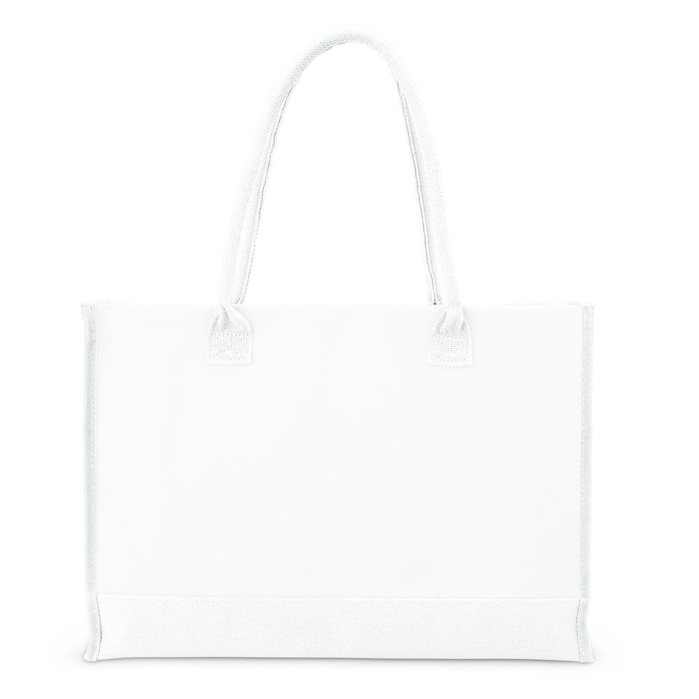 Sacola de lona DI1953 na cor Branco, brinde personalizado Sky Brindes
