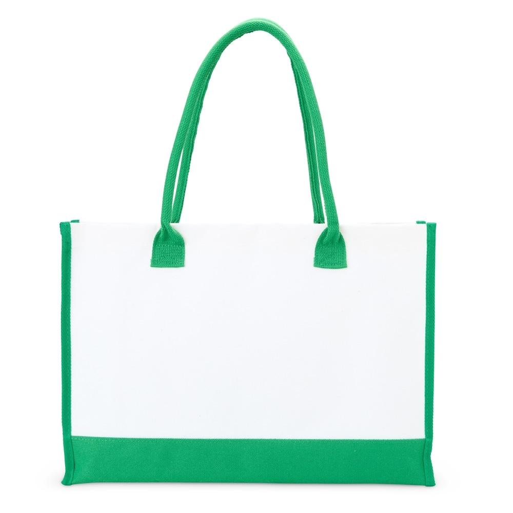 Sacola de lona DI1953 na cor Verde, brinde personalizado Sky Brindes