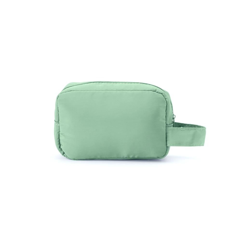 Nécessaire poliéster DI1962 na cor Verde, brinde personalizado Sky Brindes