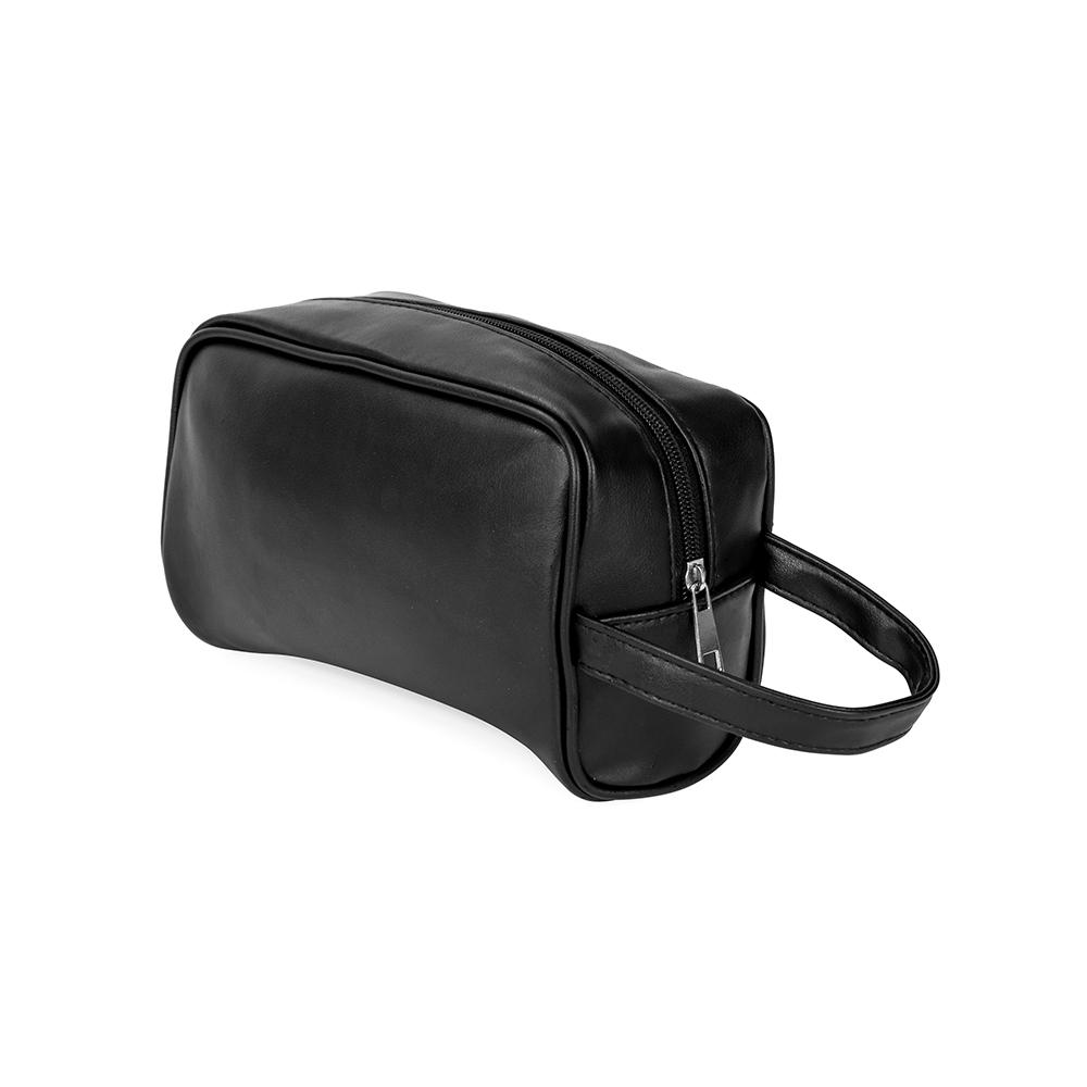 Nécessaire pu DI1971 na cor Preto e preto, brinde personalizado Sky Brindes