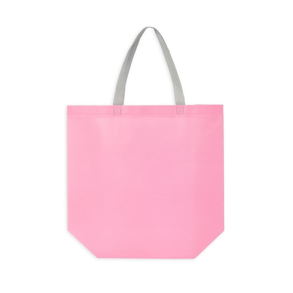 Sacola tnt laminado DI1975 na cor Rosa e cinza, brinde personalizado Sky Brindes