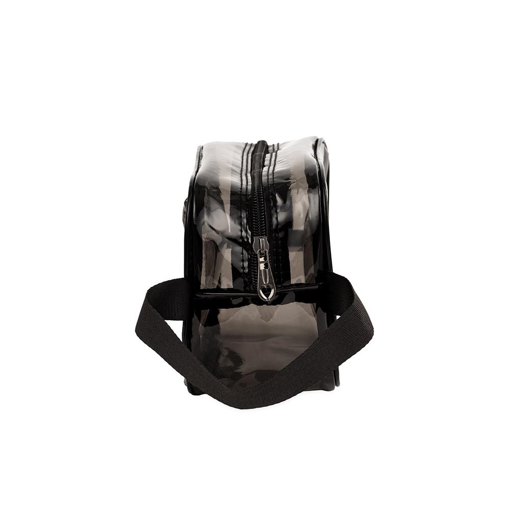 Nécessaire pvc DI1980 na cor Preto, brinde personalizado Sky Brindes