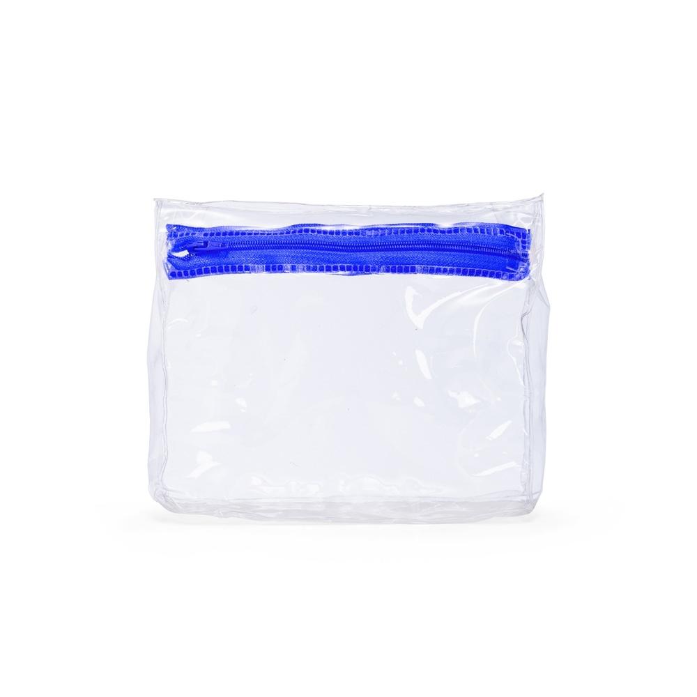 Nécessaire pvc DI1984 na cor Transparente e transparente, brinde personalizado Sky Brindes