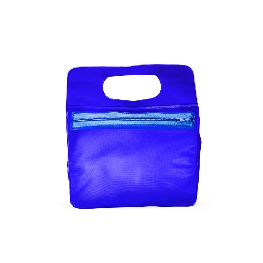 Nécessaire pvc DI1985 na cor Azul, brinde personalizado Sky Brindes