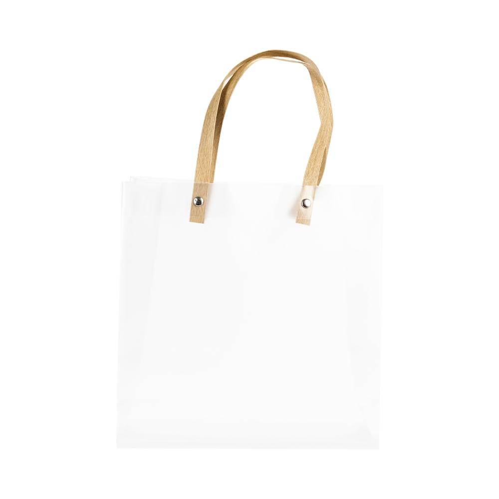 Sacola plástica DI1986 na cor Transparente, brinde personalizado Sky Brindes