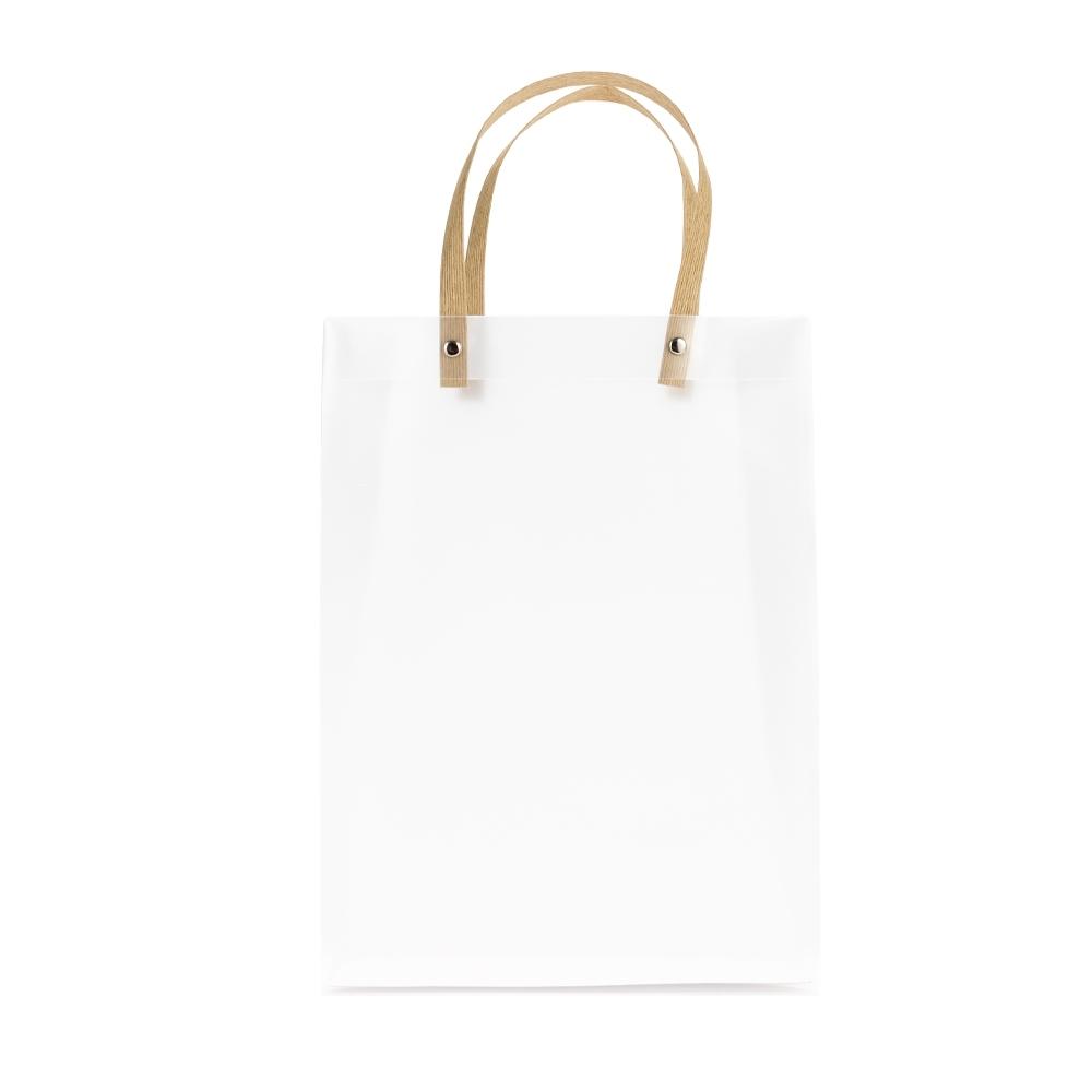 Sacola plástica DI1990 na cor Transparente, brinde personalizado Sky Brindes