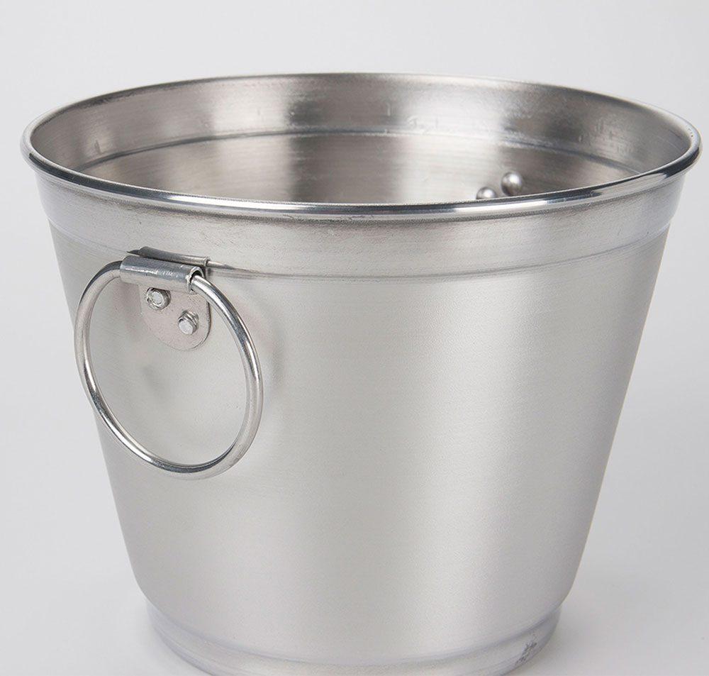 Balde para gelo 7,5 lt DR1303 na cor Prata, brinde personalizado Sky Brindes