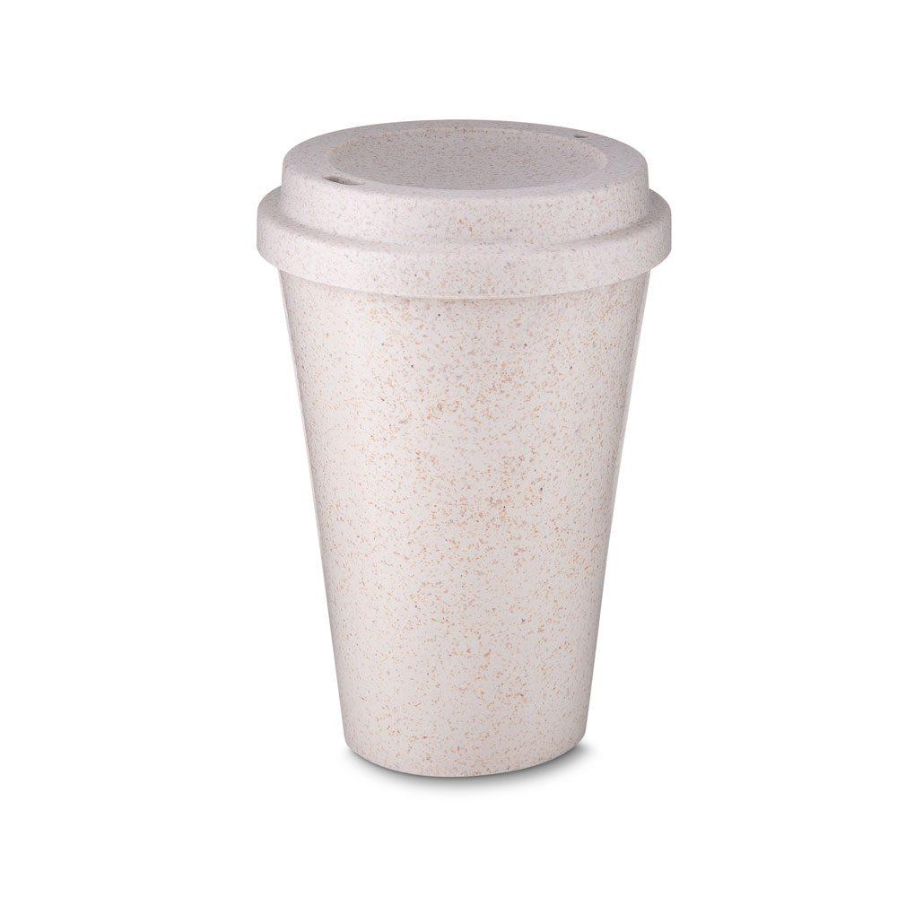 Copo Ecológico 550ml DR1634 na cor Branco, brinde personalizado Sky Brindes