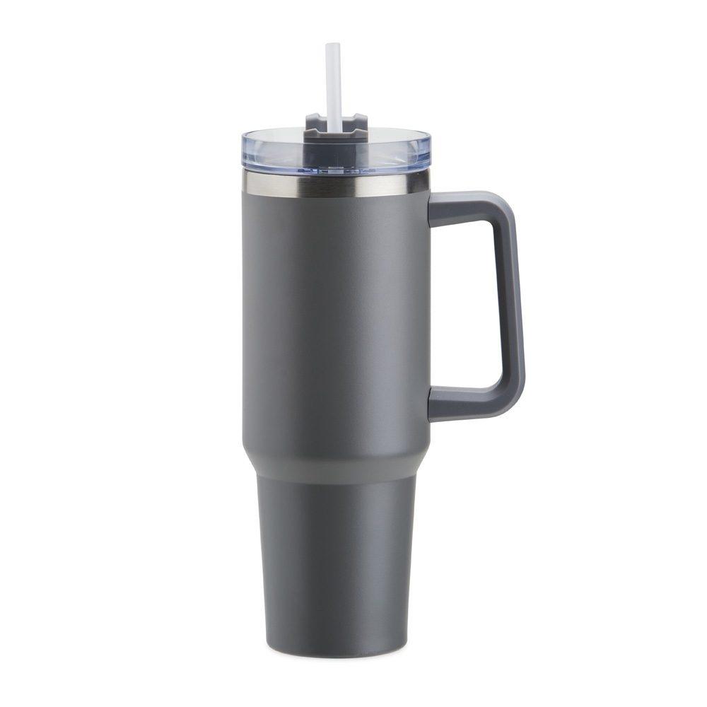 Caneca Térmica 1,2 Litros DR1638 na cor Cinza, brinde personalizado Sky Brindes