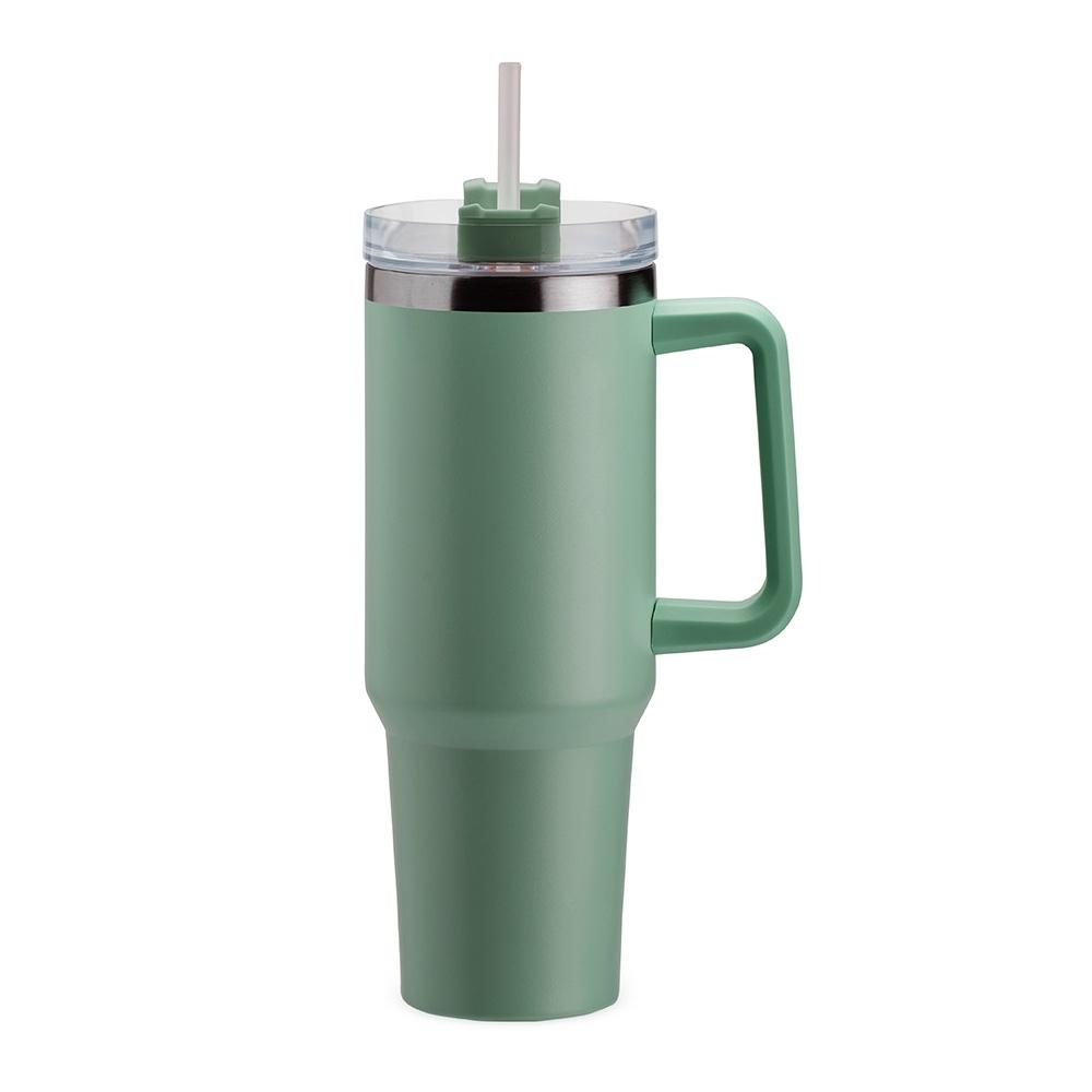 Caneca Térmica 1,2 Litros DR1638 na cor Verde, brinde personalizado Sky Brindes