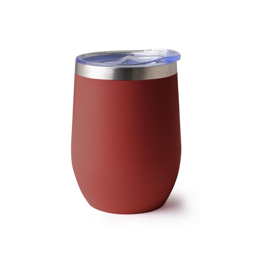 Copo Térmico Inox 320ml DR1661 na cor Vermelho, brinde personalizado Sky Brindes