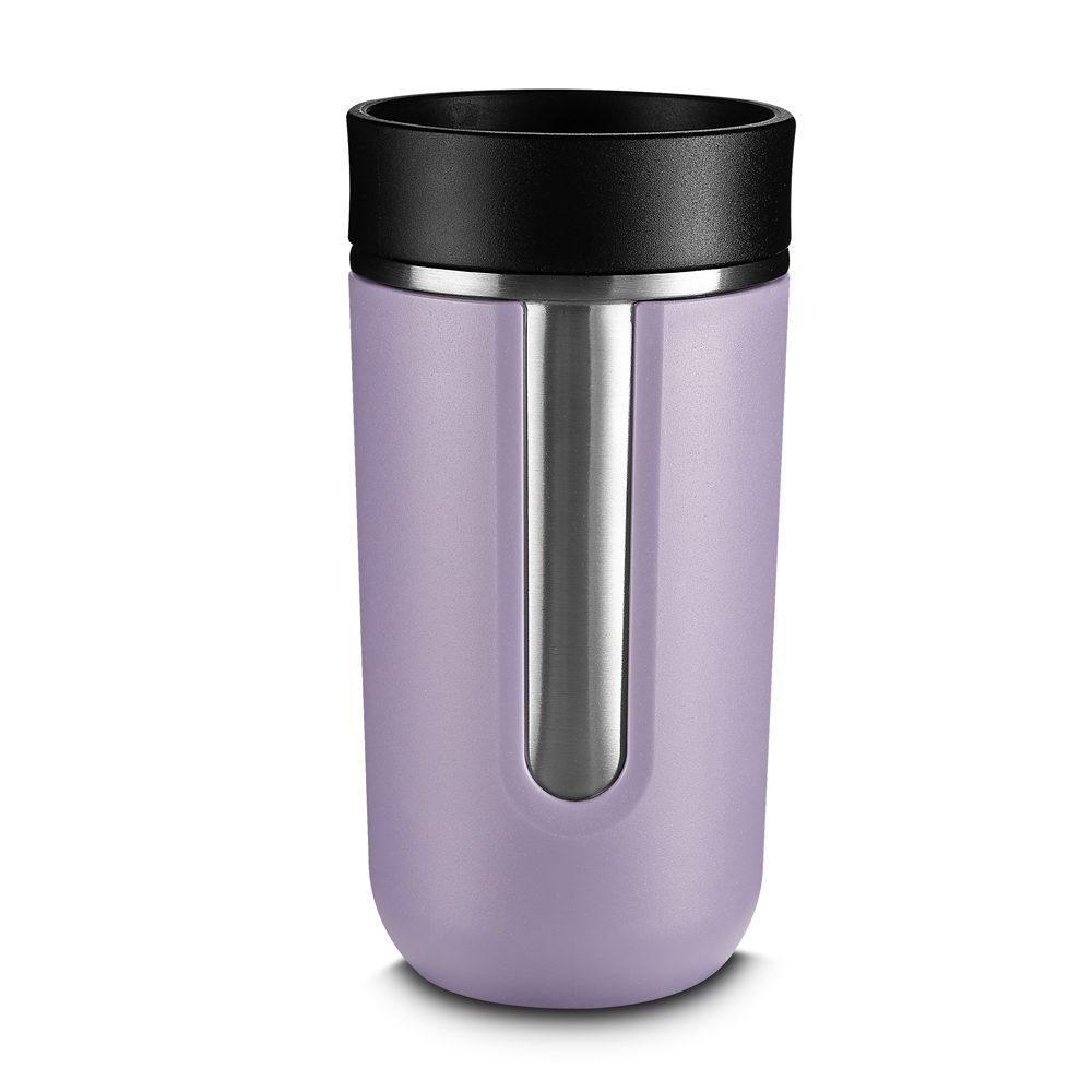 Copo Térmico de 400ml DR1665 na cor Lilás, brinde personalizado Sky Brindes
